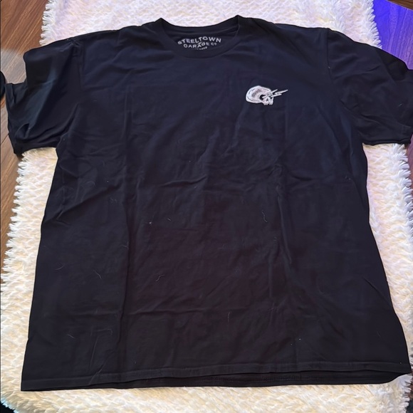 Steeltown Garage Co Black Short Sleeve Tee Vintage Style - Picture 3 of 3